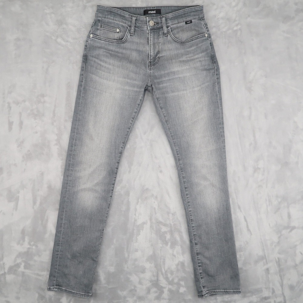Mavi Jeans Mens 30/32 Fits 29x31.5 Grey Marcus Slim Straight Stretch Modern